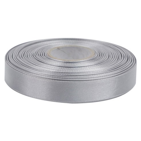 프리미엄 유광 단면 공단 리본 20mm, 38 회색, 1개, 45m