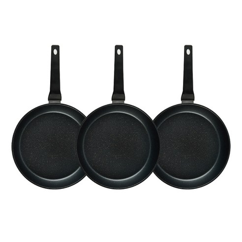 퀸센스 디너 후라이팬 3종 세트, 브라운, 후라이팬 24cm 3p, 1세트