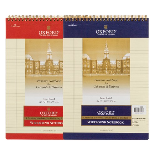 OXFORD 노랑내지 절취스프링 A4 상철 노트 90매 2p 세트, 랜덤발송, 1세트 노트/메모지 OXFORD 노랑내지 절취스프링 A4 상철 노트 90매 2p 세트, 랜덤발송, 1세트 노트/메모지