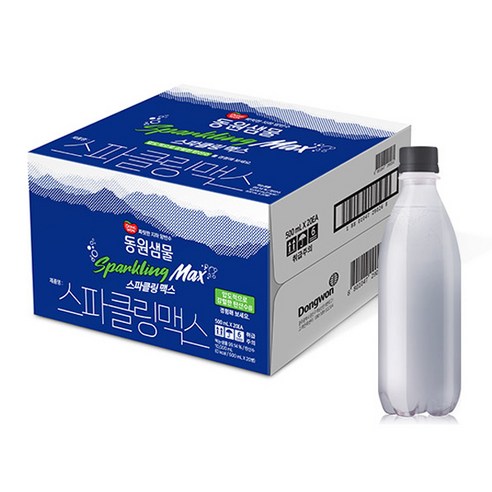 동원샘물 스파클링 맥스, 500ml, 40개