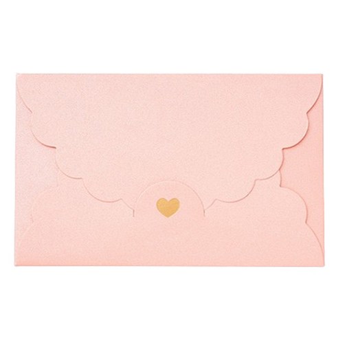 마켓감성 레이스하트 다용도 봉투, 핑크, 30개
