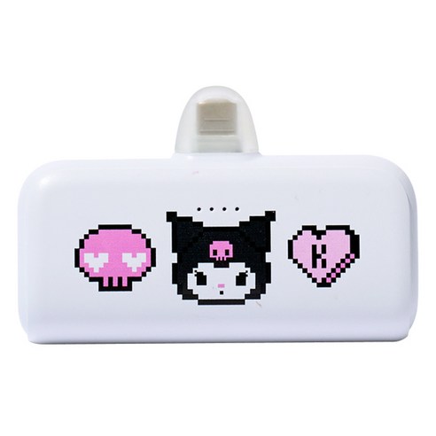 산리오 캐릭터즈 PD 20W 고속충전 도킹형 보조배터리 4500mAh C타입, HY 21700, 쿠로미