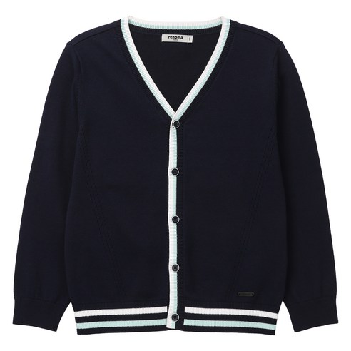 레노마키즈 남아용 플레인 니트가디건 R2431K40111140 폴로아기가디건