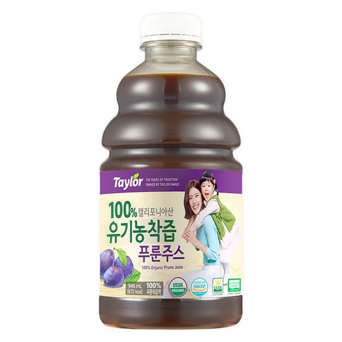 테일러팜스 유기농 착즙 푸룬주스, 946ml, 1개