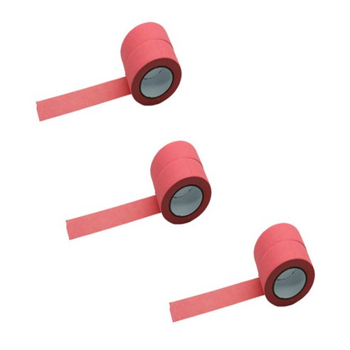 만들하비 컬러 종이 마스킹 테이프 1.5cm x 13m, 핑크, 6개