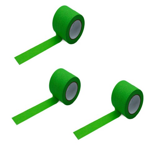 만들하비 컬러 종이 마스킹 테이프 1cm x 13m, 그린, 6개