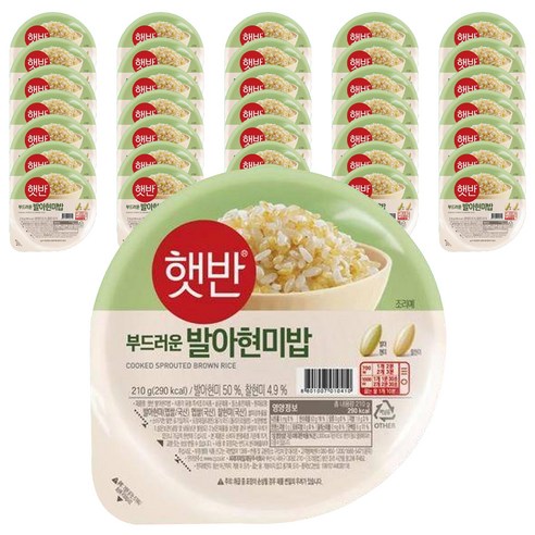 햇반 발아현미밥, 210g, 36개 
면/통조림/가공식품