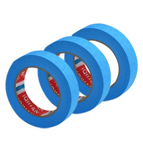 iQIHAN 칼라 마스킹 종이테이프 20mm x 15m, 블루, 3개