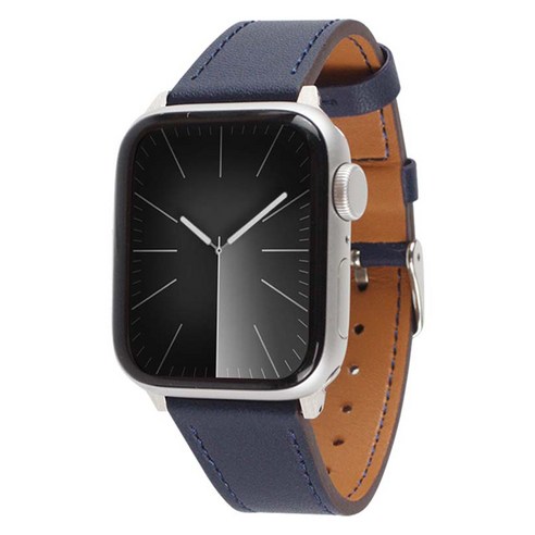 스마트워치 호환 가죽 스트랩 밴드 AL1N 38 / 40 / 41mm, 빈티지오렌지, 1개