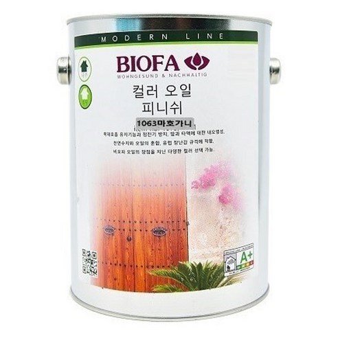 비오파 컬러 오일 피니쉬, 2.5L, 마호가니 1063, 1개