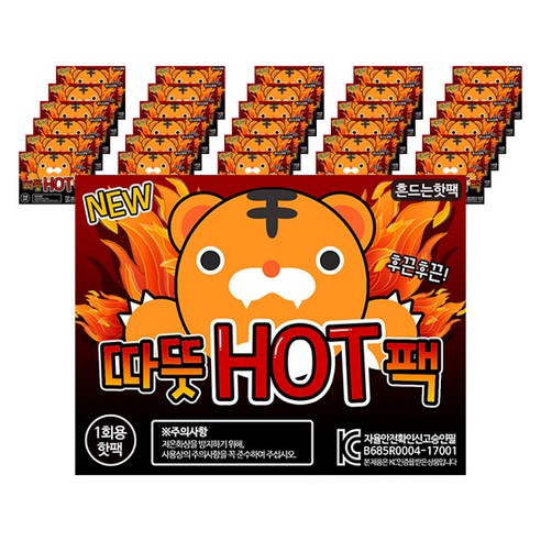 리예코퍼레이션 포켓형 흔드는 따뜻핫팩 48.9g, 50개