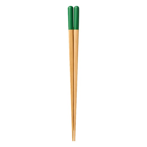 야마치쿠 강코 대나무 젓가락 23cm, 그린, 단품, 1개