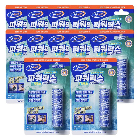 Vtech 에폭시 퍼티 파워픽스 다용도 접착제, 12개