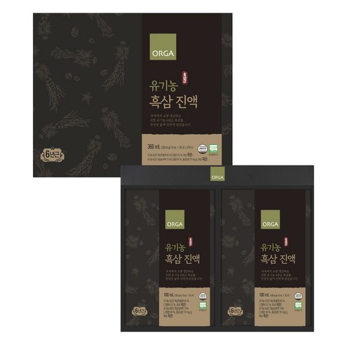 ORGA 유기농 흑삼 진액 40p, 360ml, 1개
