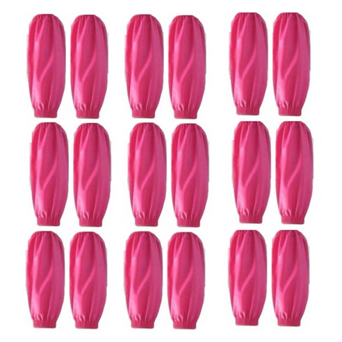문구담 미술 작업용 방수팔토시 9p, 로즈레드