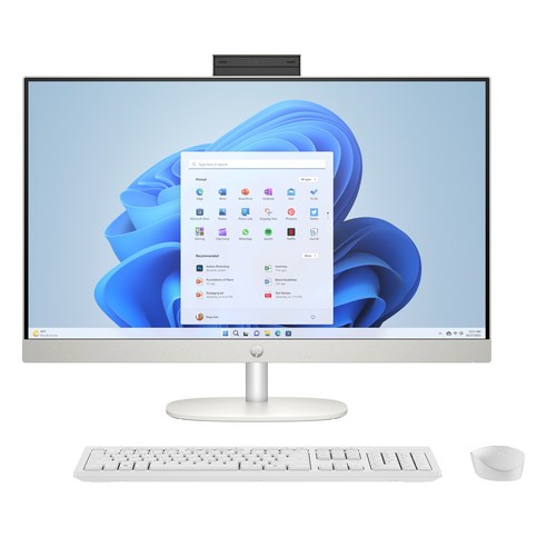 HP 2024 올인원 27 코어Ultra5 인텔 14세대, Shell White, 27-cr1001KR_T1, 1TB, 16GB, WIN11 Home 데스크탑