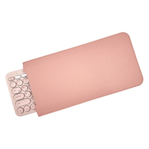 BOHO 블루투스 키보드 텍스처드 가죽 케이스 로지텍 K380 MX Keys Mini, 핑크, 1개
