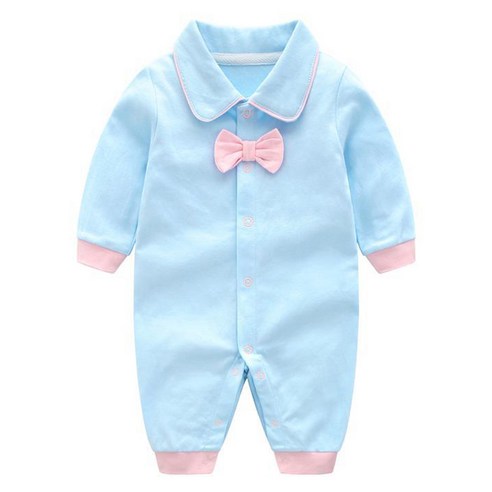 엠케이 유아용 심플리본 긴팔 카라 우주복