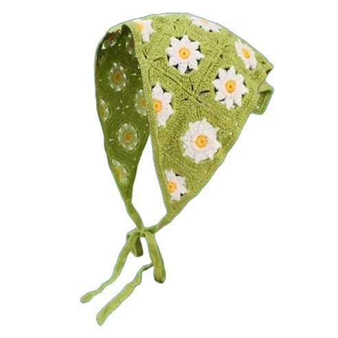 사랑스러움을 한껏 더하는, 아펙토 러블리 플라워 삼각 두건 보닛 머리두건