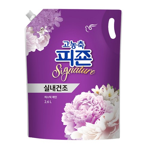 피죤 고농축 시그니처 섬유유연제 미스틱레인, 2.6L, 1개