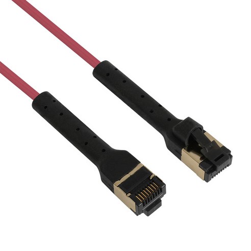 넥시 CAT7 벤더블 와인 케이블 NX1430, 와인색, 1개, 2m