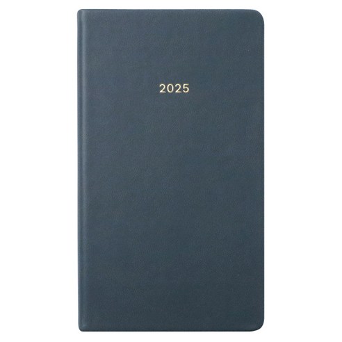 페이퍼리안 2025년 애티튜드 포켓형 PU 위클리 플래너, 스모키 네이비, 1개