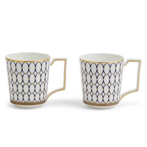 웨지우드 르네상스 골드 머그 8.3cm 300ml, 혼합색상, 2개