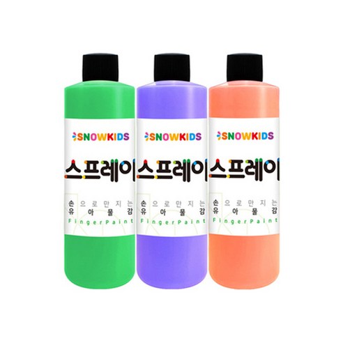 스노우키즈 스프레이 물감 리필 250ml x 3종 B세트, 3색