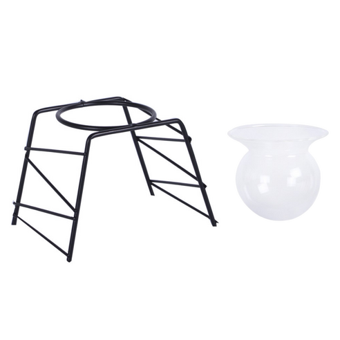 세컨드베스트 식물 철제 장식품 + 조화 화병 세트, STYLE 02, 1개