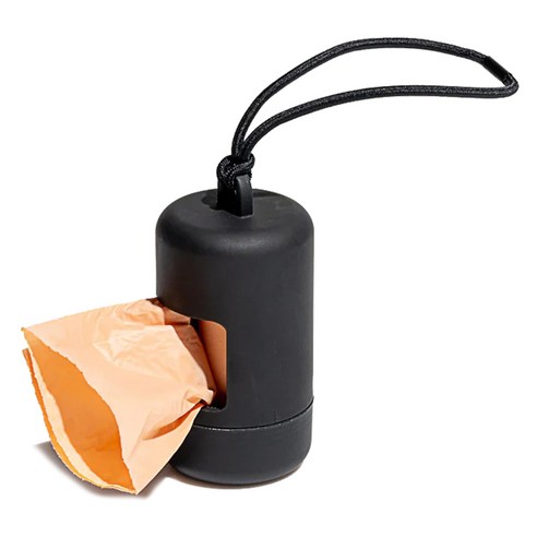 요런개 강아지 컬러팝 배변 파우치, 블랙, 1개, 1개입