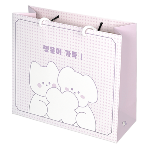 도나와친구들 클로버 친구들 쇼핑백, 행운이 가득 3호, 4개