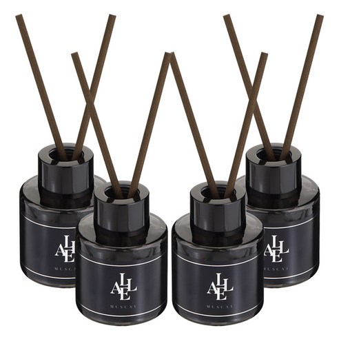 알레 블랙 디퓨저, 4개, 50ml, 머스캣