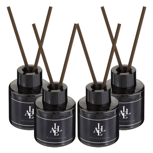 알레 블랙 디퓨저, 유칼립투스, 50ml, 4개