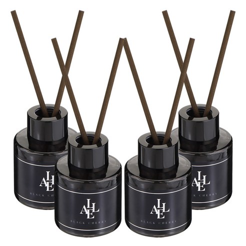 알레 블랙 디퓨저, 4개, 50ml, 블랙체리