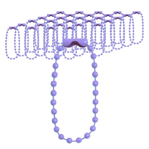 투그램플러스 컬러 줄구슬 볼체인, 3 퍼플, 200개