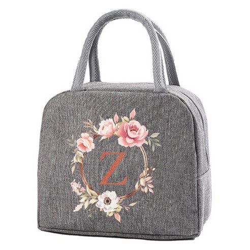알로데 플라워 이니셜 패턴 아이스박스 22 x 18.5 x 11.5 cm, NO 26 Z, 5L