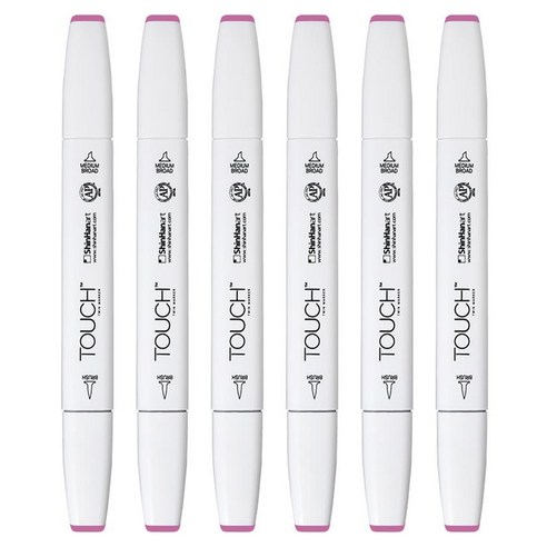 터치 트윈 브러쉬 마카 282 PEONY PURPLE, 6개, 1색