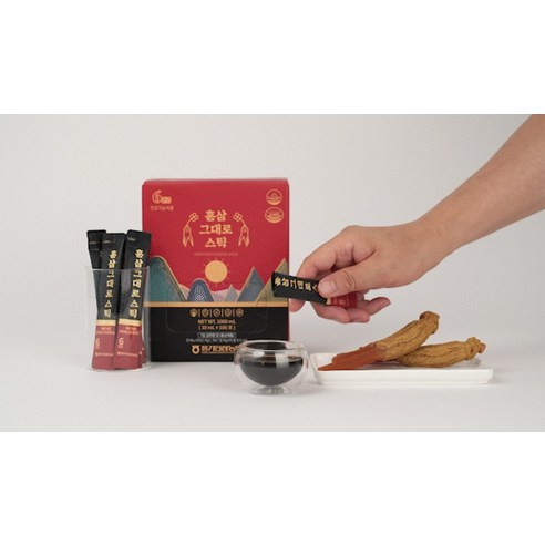 Korean Red Ginseng 豐基人參農協6年生紅參棒100便士, 1個, 1L