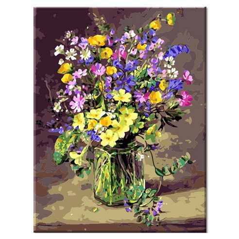 모모픽스페인팅 DIY 명화 그리기 40 x 50 cm, I38 봄의 야생화 꽃, 1개