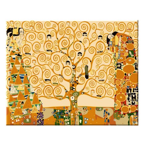 모모픽스페인팅 DIY명화그리기 40 x 50 cm, J18 클림트 생명의 나무, 1개