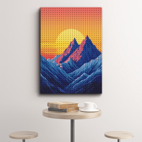 타공판닷컴 UV프린팅타공판 700 x 1000 mm, 황금빛 정상, 1개