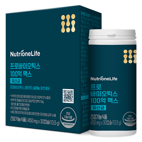뉴트리원 프로바이오틱스 100억 맥스 유산균 13.5g, 30정, 1개
