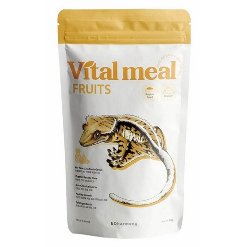 이오하모니 바이탈밀 렙타일 도마뱀 슈퍼푸드 후르츠 파우치, 1개, 50g