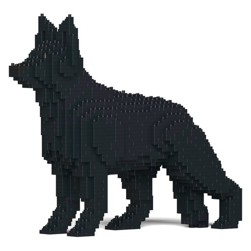 JEKCA 저먼 셰퍼드 강아지 블럭 S, 블랙