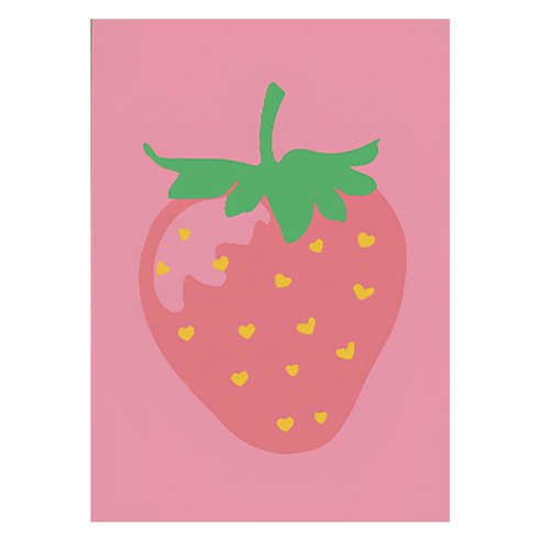 모모픽스페인팅 DIY 명화그리기 10 x 15 cm, A42 딸기, 1개