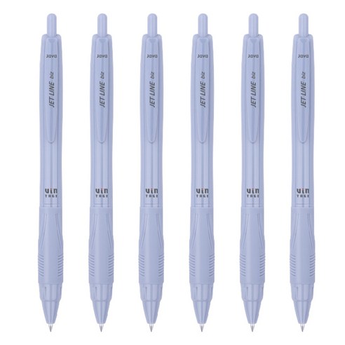 자바펜 제트라인 biz 빈티지 펜 0.7mm, 블루, 6개