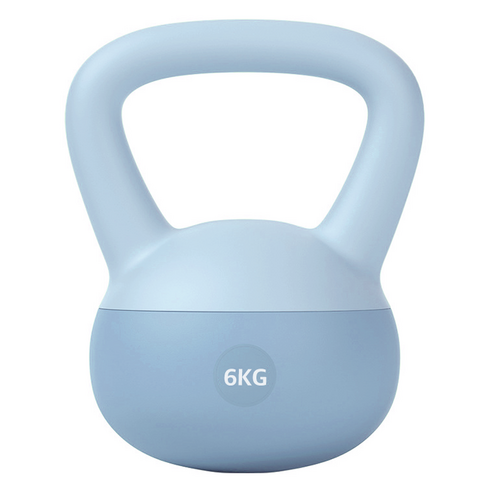 말랑말랑 소프트 케틀벨, 블루, 6kg, 1개