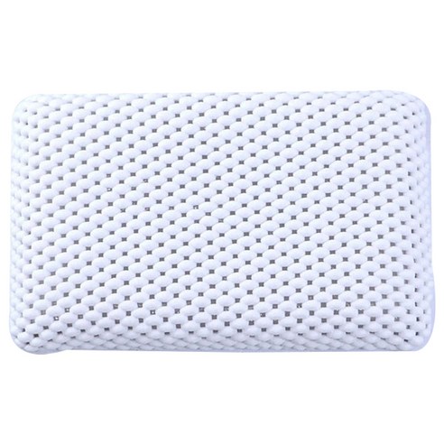몬드스팟 욕조 베개 목 등 받침대 19 x 29 cm RB20620, 화이트, 1개