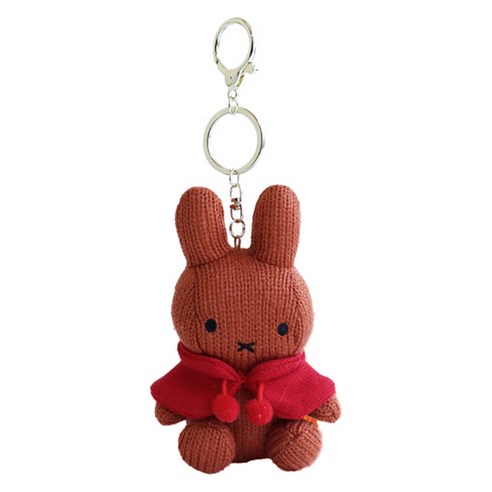 니트 망또 미피 봉제인형, 브라운, 1개, 12cm