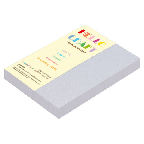 종이문화 트윙클스타 두꺼운 양면펄색지 200g No 01 다이아몬드 55p, 32절, 1개